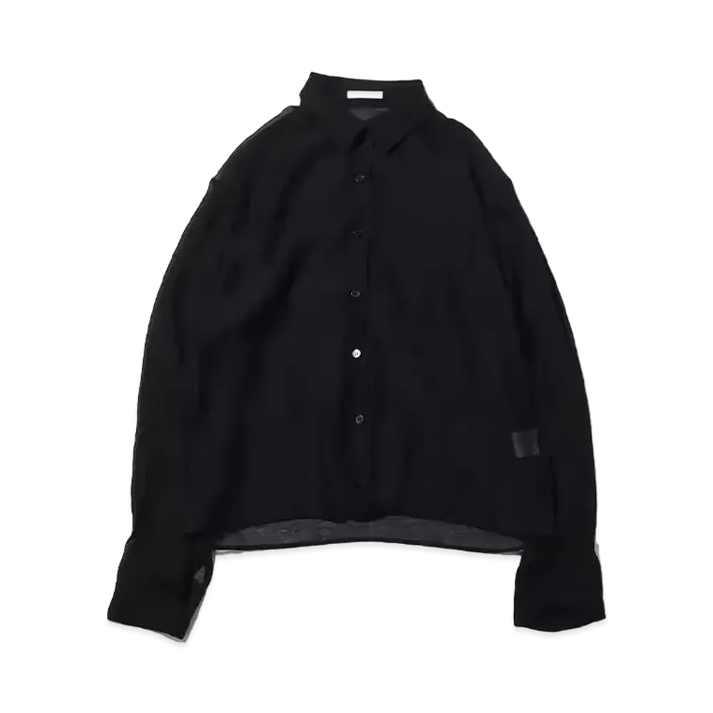 atmos pink Sheer Big Shirt "Black"