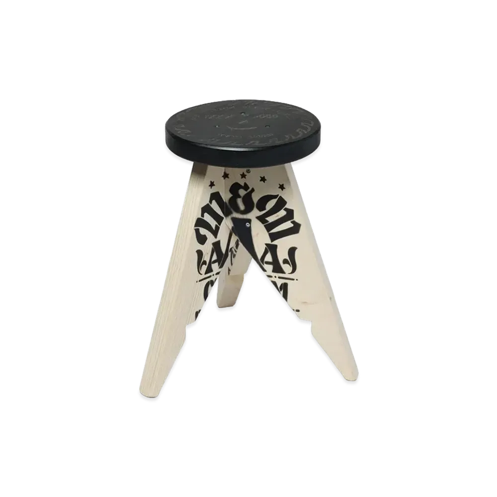 NEIGHBORHOOD x M&M . Stool-1 "Black/Natural"