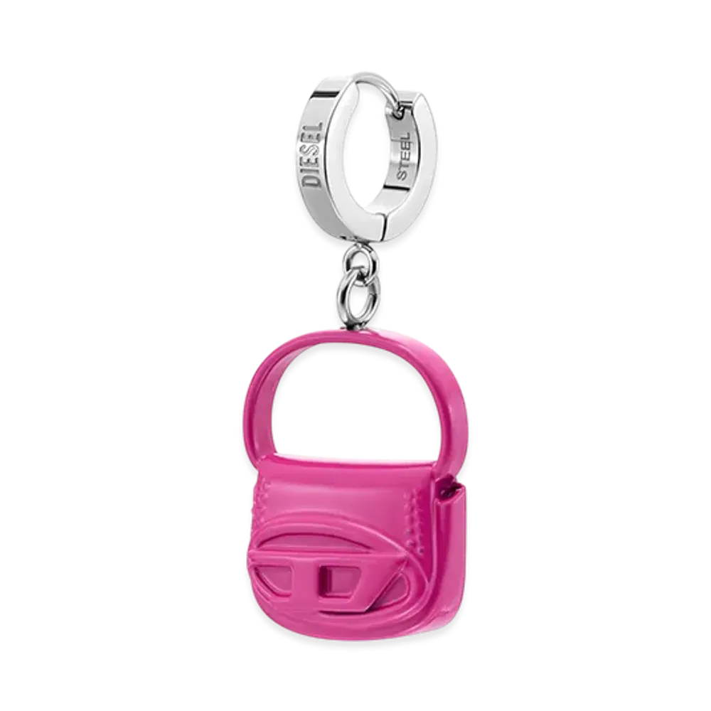 Diesel Dx1528 Jewel Single Earring "Pink/White"