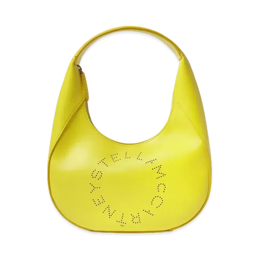STELLA McCARTNEY Small Stella Logo Hobo Shoulder Bag "Citrus"
