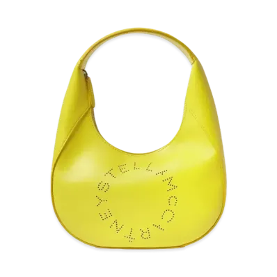 STELLA McCARTNEY Small Stella Logo Hobo Shoulder Bag "Citrus"