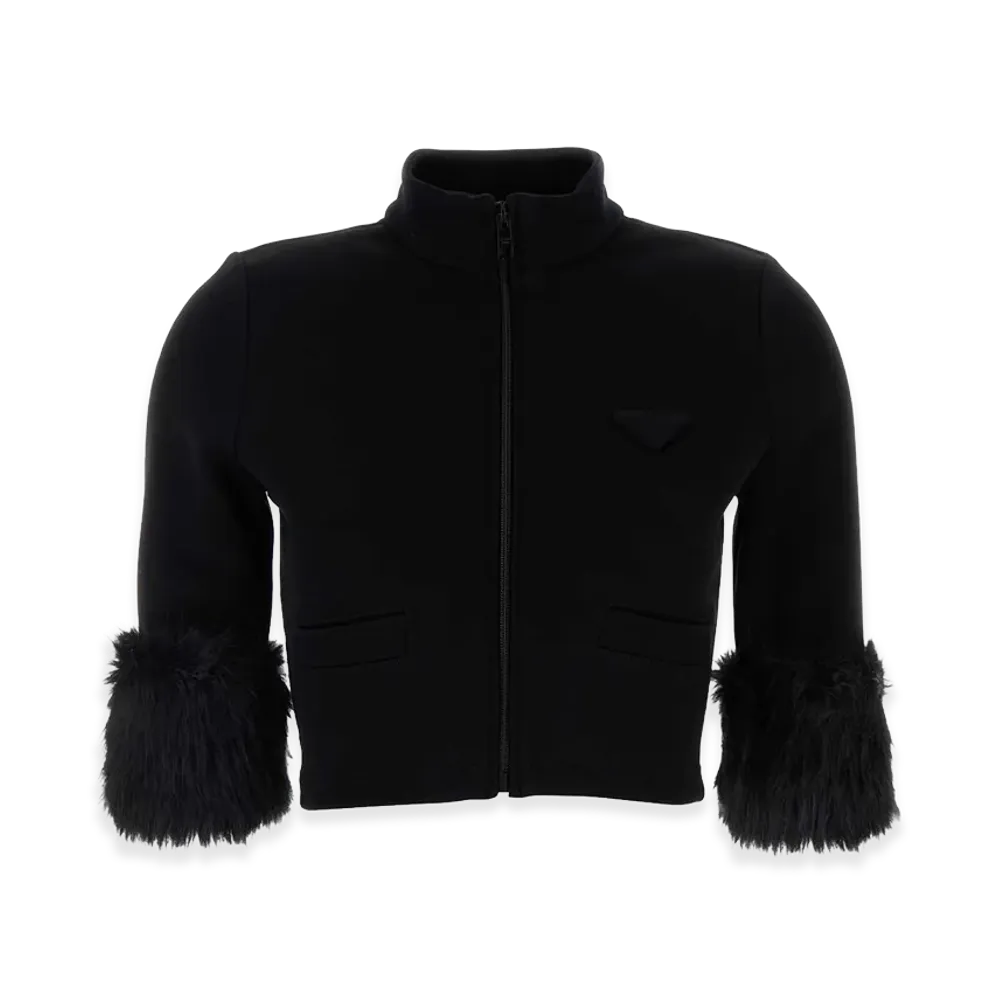 PRADA Women's Cotton Blend Jacket "Black"