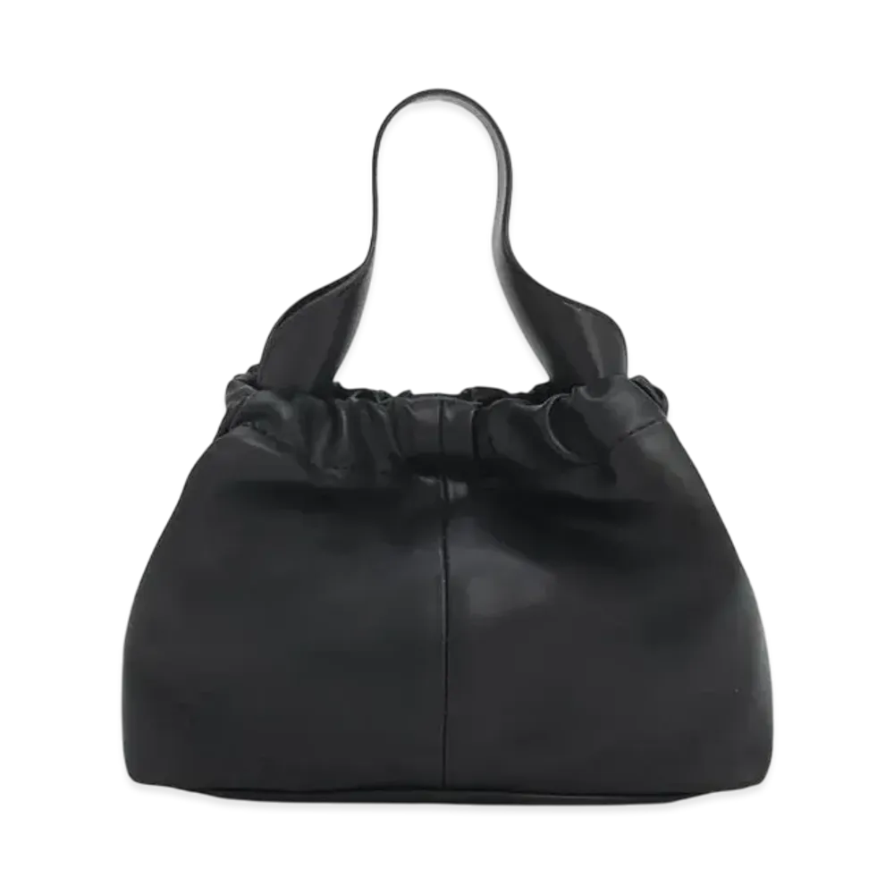 CHARLES & KEITH Allie Ruched Slouchy Bag "Noir"