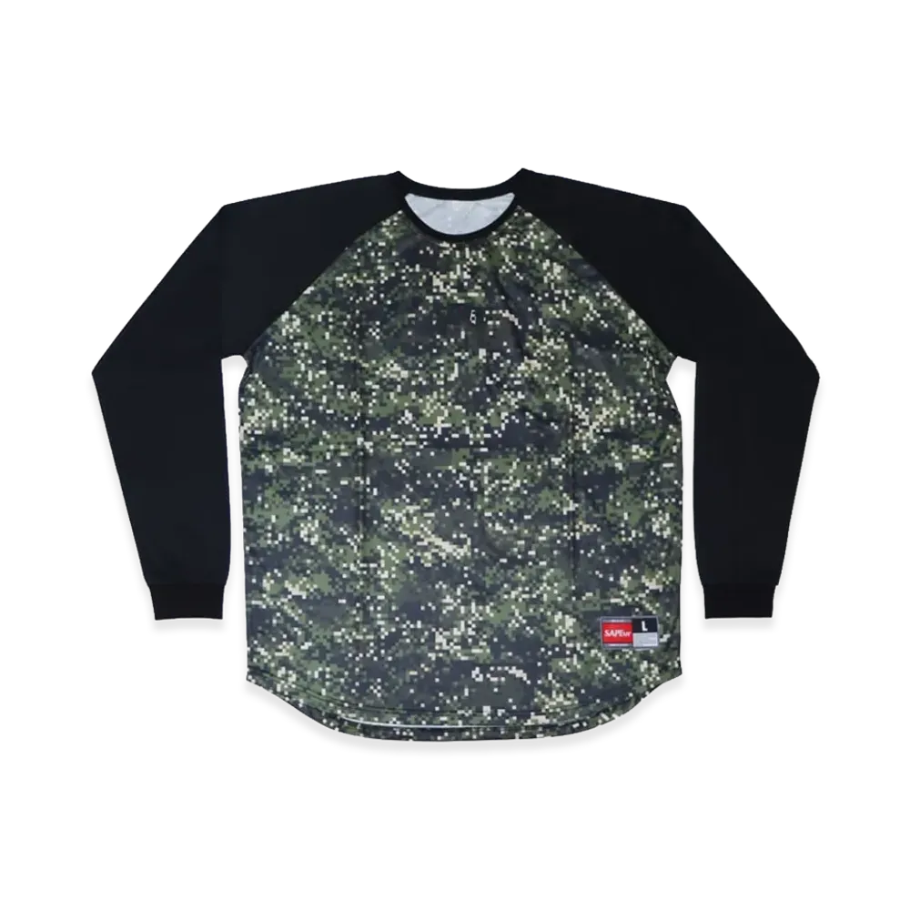 SAPEur Basic Raglan Sleeve L/S T-Shirt "Digi Camo"
