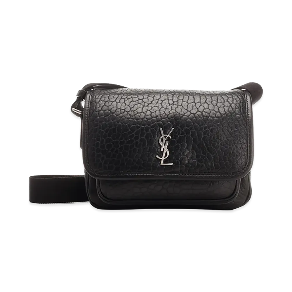 Saint Laurent Leather Messenger 'niki' Small "Black"