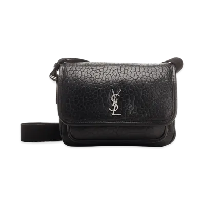 Saint Laurent Leather Messenger 'niki' Small "Black"