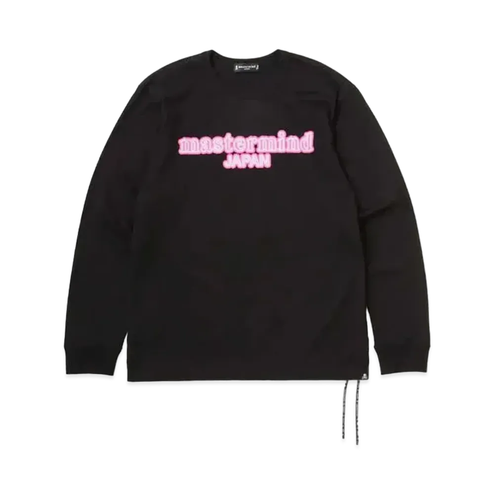 mastermind JAPAN Neon Logo LS Tee "Black"