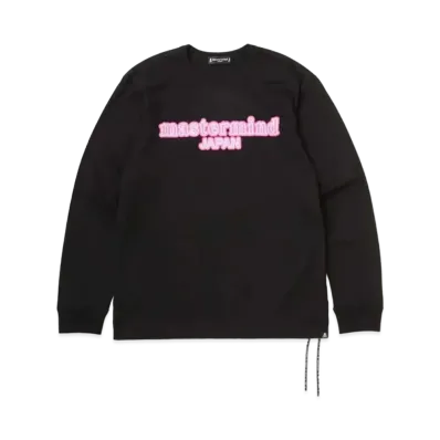 mastermind JAPAN Neon Logo LS Tee "Black"