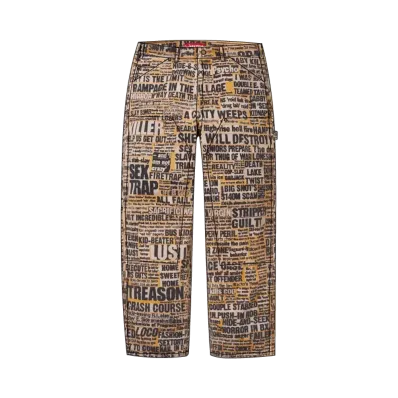 Supreme x Dash Snow Double Knee Painter Pant "Multi"