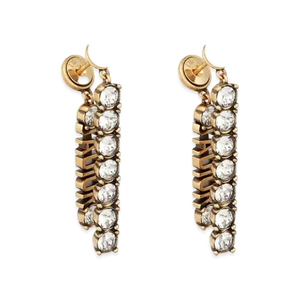 Dior Tribales Earrings "Gold/White"