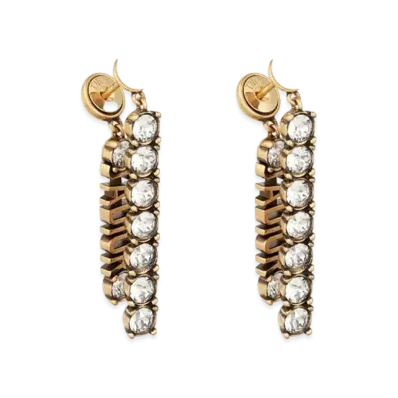 Dior Tribales Earrings "Gold/White"