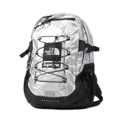 Supreme x The North Face Metallic Borealis Backpack "Silver"
