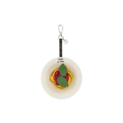 FENDI Leather Spaghetti Charm "Multicolor"