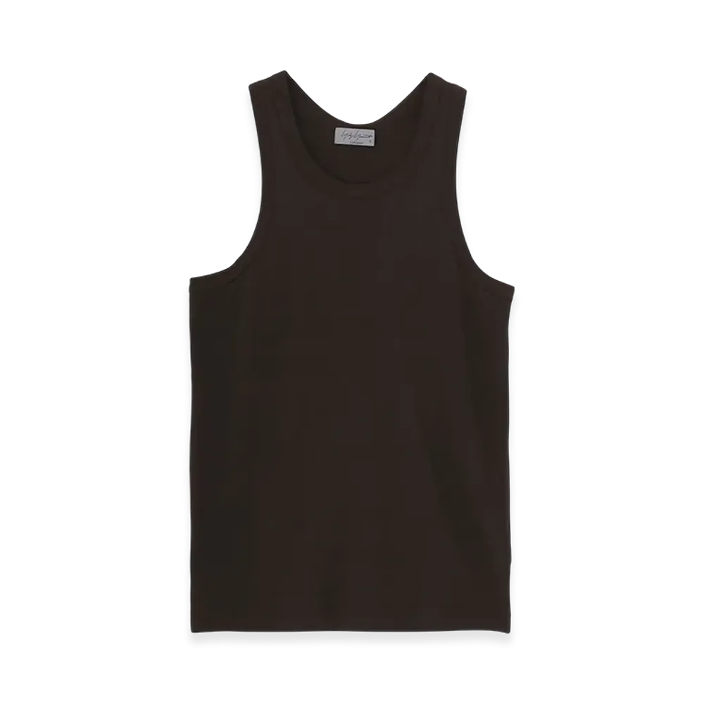 Yohji Yamamoto POUR HOMME Cotton Single Jersey x Tank Top "Charcoal"