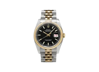 ROLEX Datejust "Black/Stainless Steel/Yellow Gold"