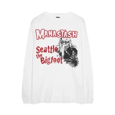 MANASTASH PUMICE L/S TEE BIGFOOT "WHITE"