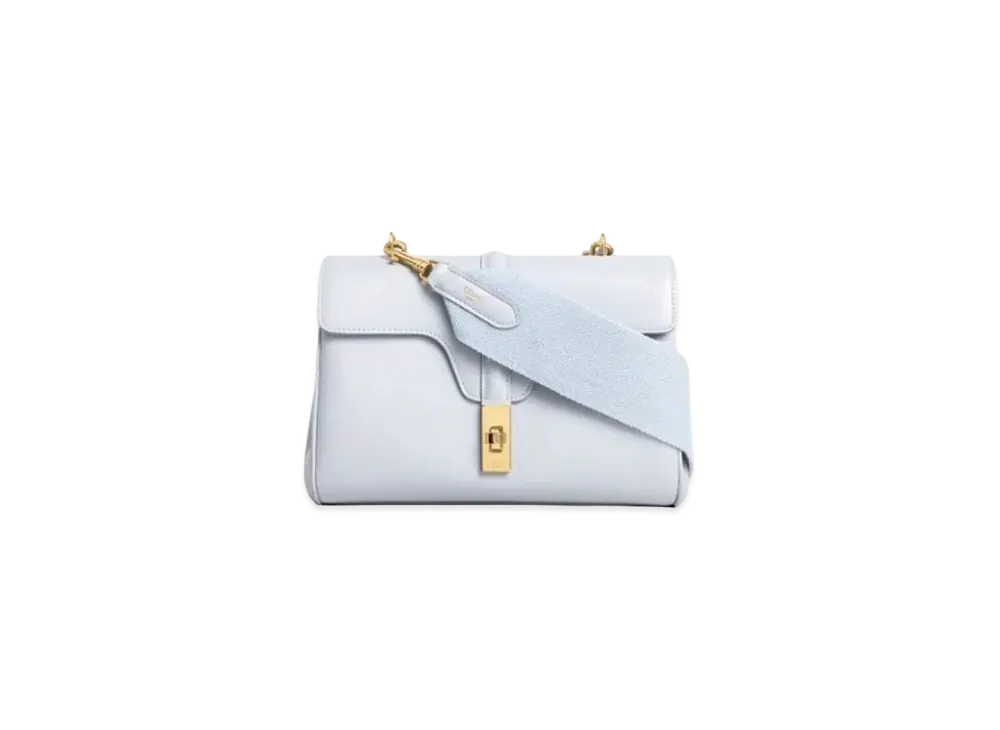 CELINE Teen Soft 16 In Smooth Calfskin "Light Grey"