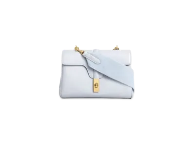 CELINE Teen Soft 16 In Smooth Calfskin "Light Grey"
