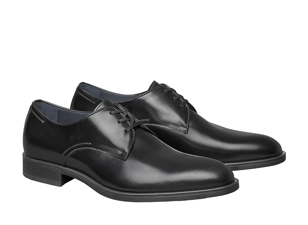 JOHNSTON & MURPHY Flynch Plain Toe "Black Italian Calfskin" 24-6325