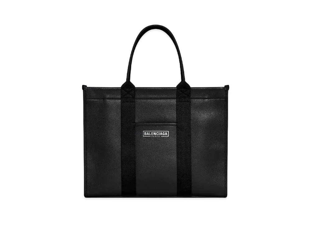 BALENCIAGA Hardware Tote Bag In Grained Calfskin "Black"