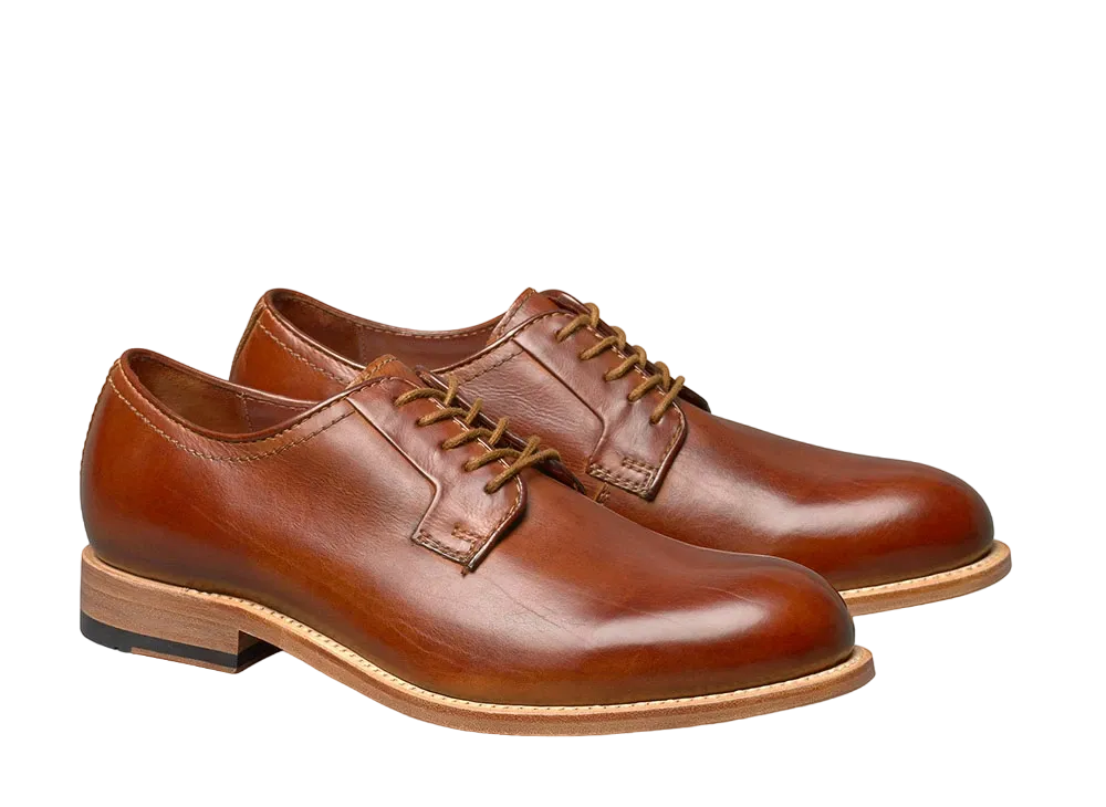 JOHNSTON & MURPHY Dudley Plain Toe "Tan Dip-Dyed Calfskin" 24-7016