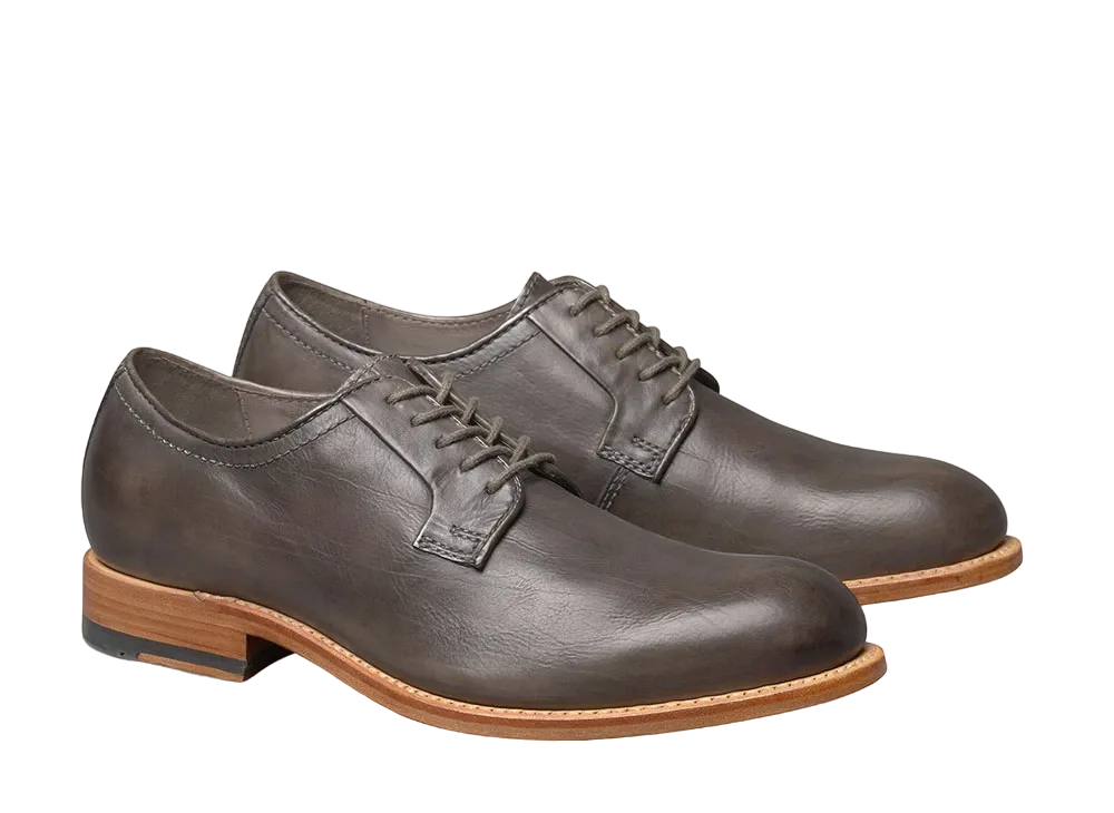JOHNSTON & MURPHY Dudley Plain Toe "Dark Gray Dip-Dyed Calfskin" 24-7017