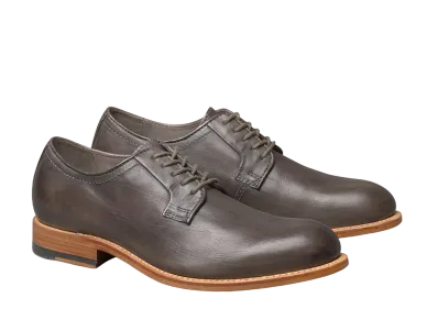 JOHNSTON & MURPHY Dudley Plain Toe "Dark Gray Dip-Dyed Calfskin" 24-7017