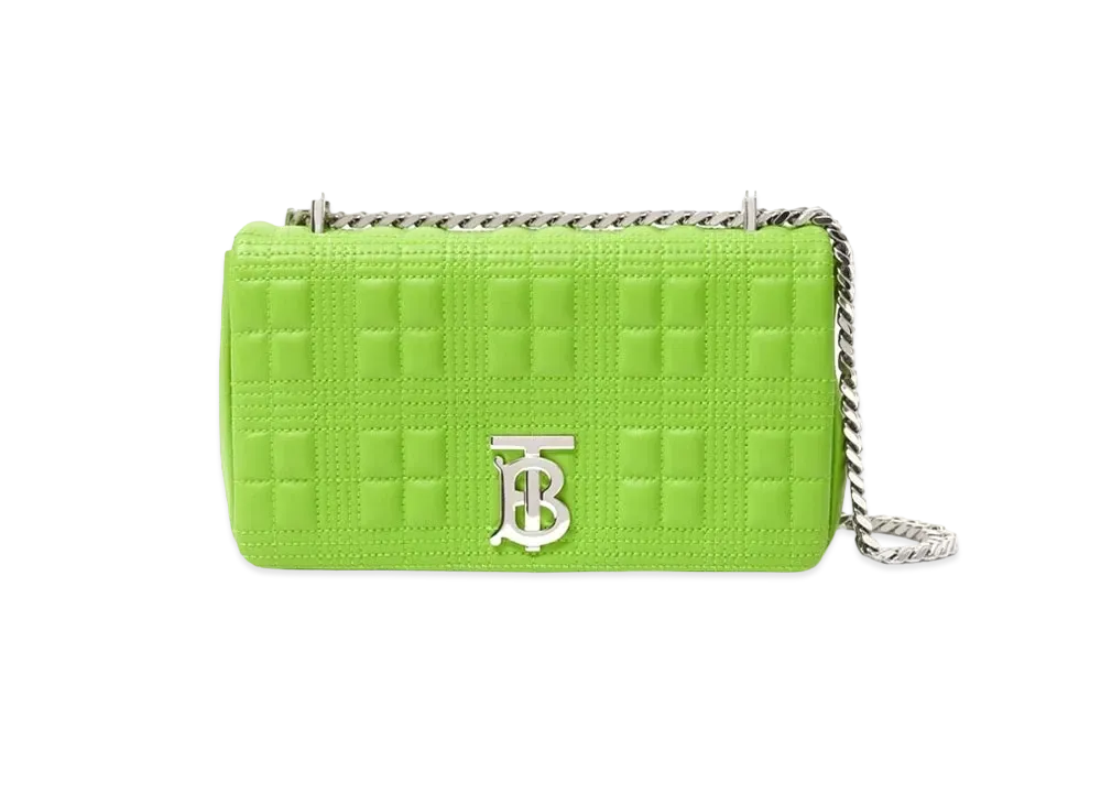 Burberry Small Quilting Lambskin Lola Bag "Brilliant Green"