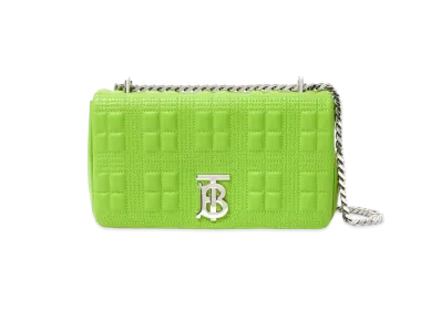 Burberry Small Quilting Lambskin Lola Bag "Brilliant Green"