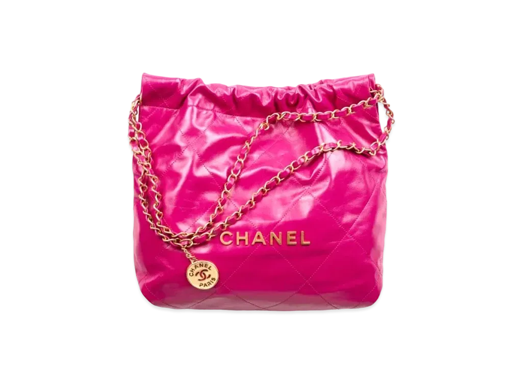 CHANEL Chanel 22 Small Handbag Shiny Calfskin "Pink"