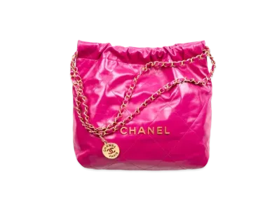CHANEL Chanel 22 Small Handbag Shiny Calfskin "Pink"