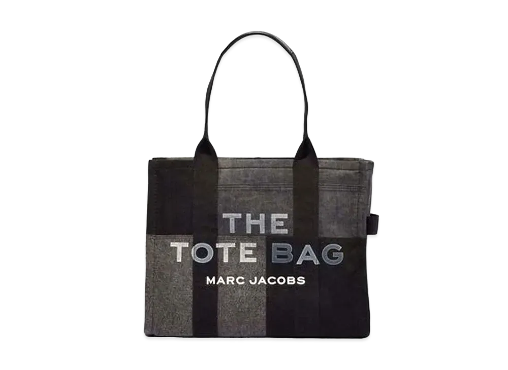 Marc Jacobs The Denim Large Tote Bag "Black Denim"