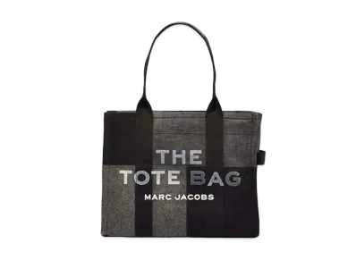 Marc Jacobs The Denim Large Tote Bag "Black Denim"