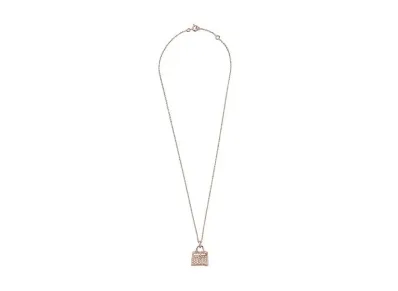 Hermes Kelly Amulette Pendant "Pink Gold/47 Diamonds"