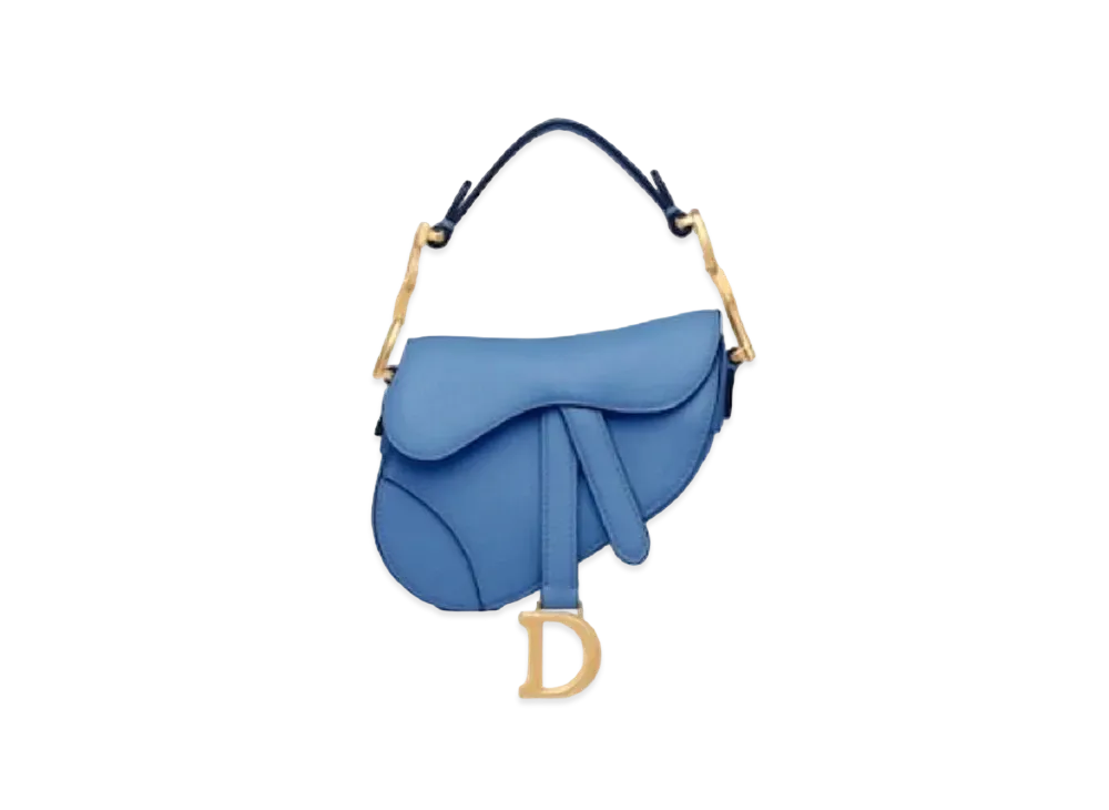 Dior Saddle Micro Bag Goat Skin "Blue"