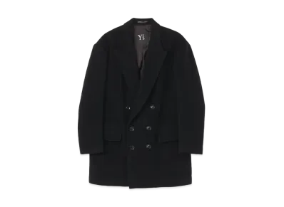 Yohji Yamamoto Y's WOOL MOSSER PEAK LAPEL JACKET "Black"