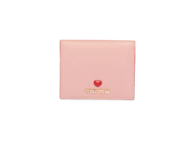 MIU MIU Madras Love Wallet "Orchid Pink"