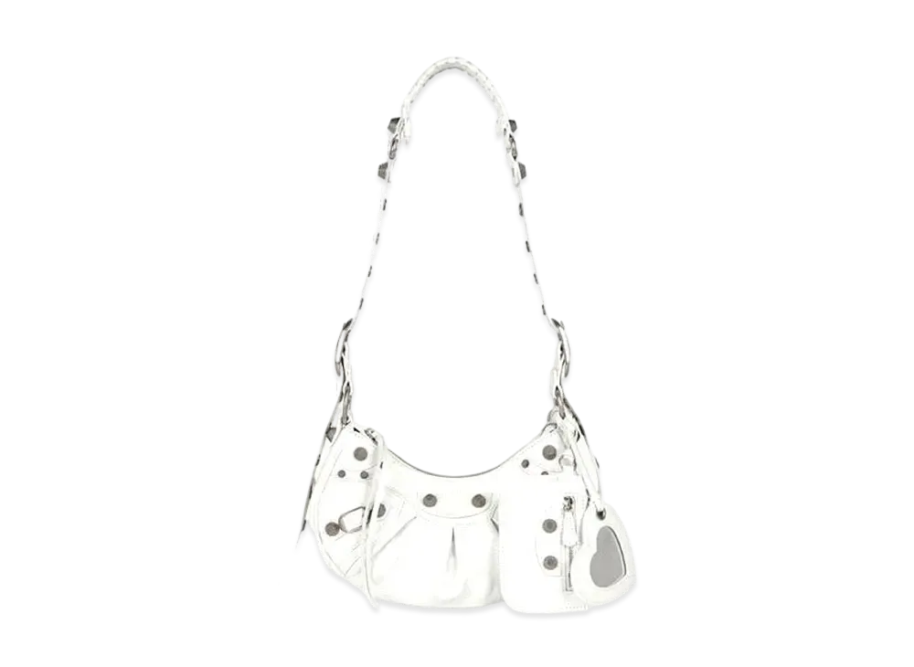 BALENCIAGA Women's Le Cagole XS Shoulder Bag "White"