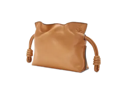 LOEWE Nano Flamenco Clutch In Nappa Calfskin "Warm Desert"