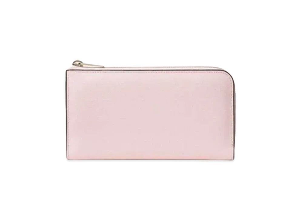 Valextra L Zip Purse "Peonia"