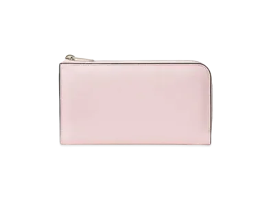 Valextra L Zip Purse "Peonia"