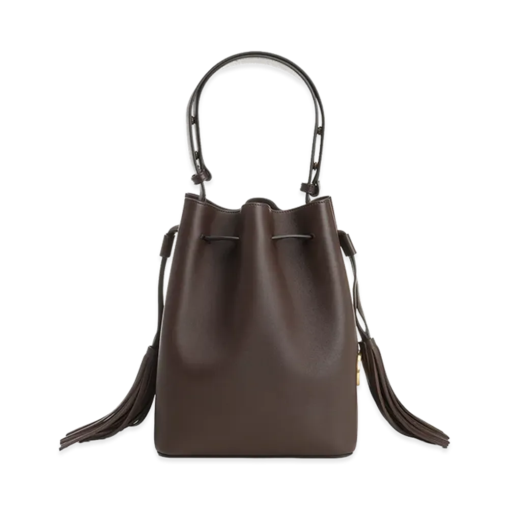 Valentino Women's "Vlogo Signature" Bucket Bag "Brown"
