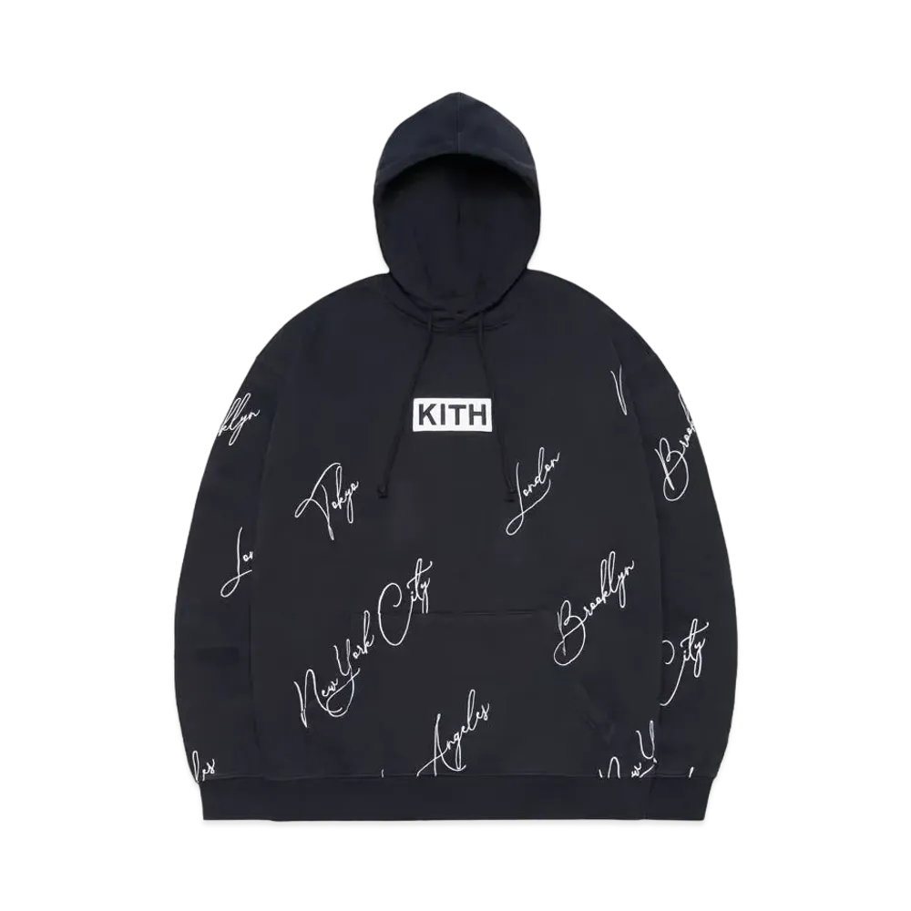 Kith City Script Hoodie "Nocturnal"