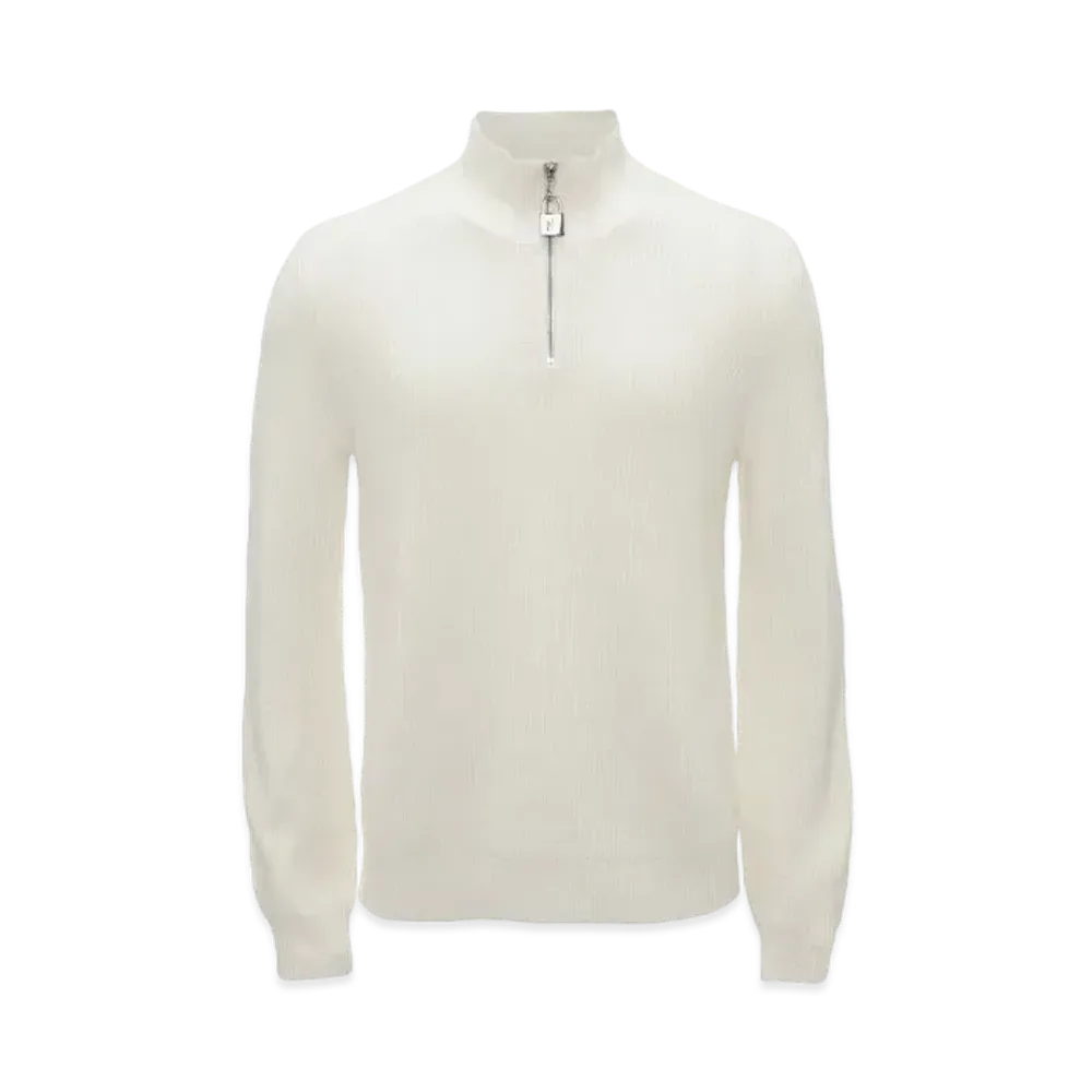 JW ANDERSON Padlock Puller Henley Jumper "Off White"
