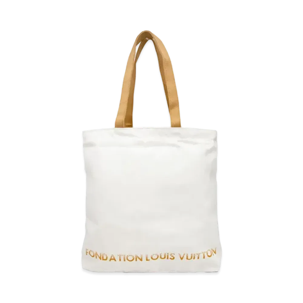 Louis Vuitton Tote Fondation Museum Limited Tote Canvas "White"