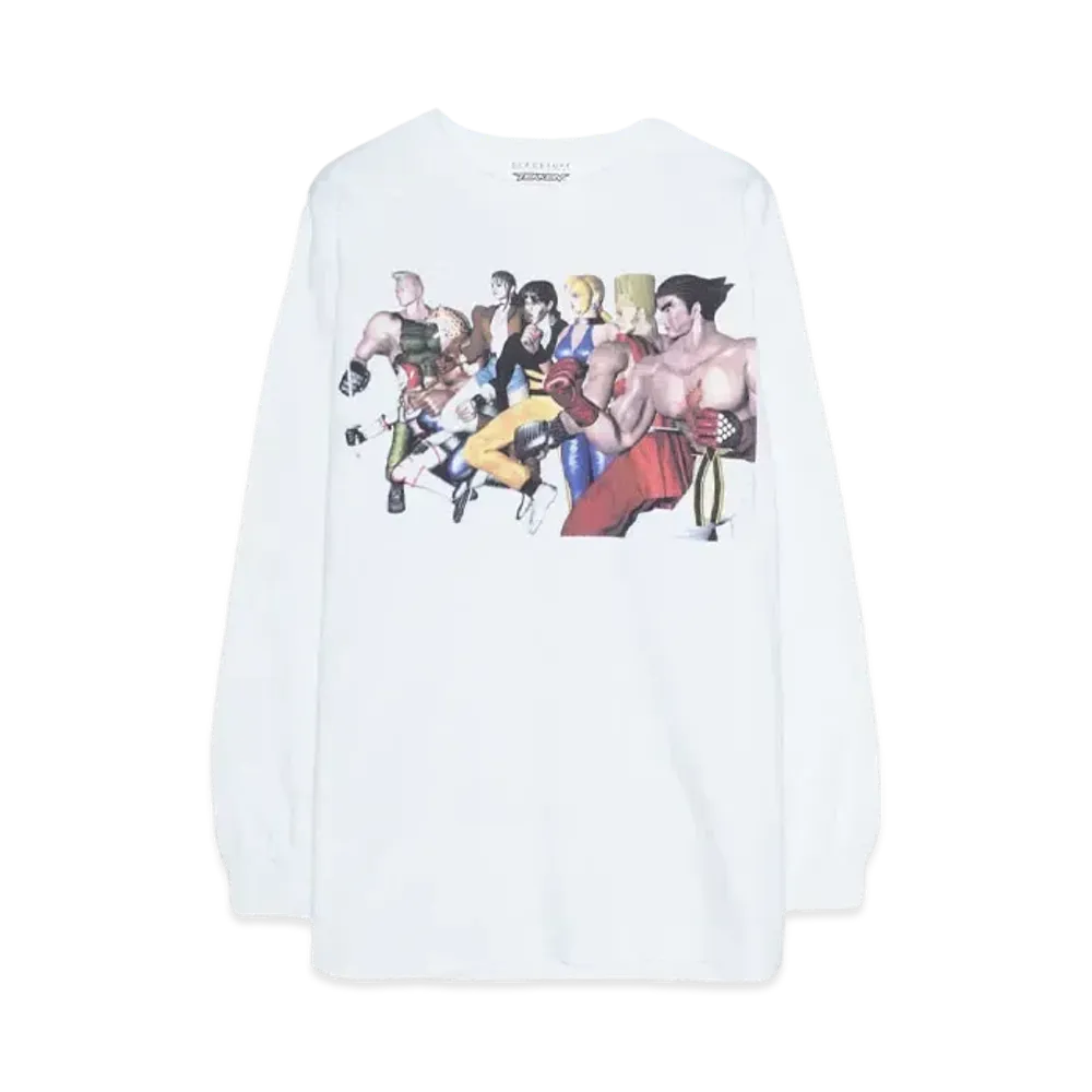 F-LAGSTUF-F "TEKKEN"LS TEE "WHITE"