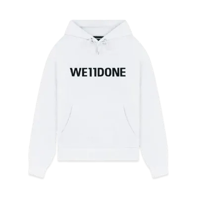 WE11DONE Basic Logo Fitted Hoodie "Gray"