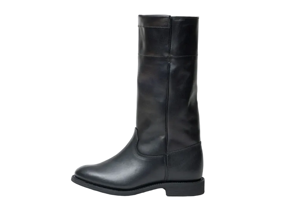 SANDERS Women's Wellington Boot 65 Panda Calf/Waxy Leather "Black/Black" 2404BWB