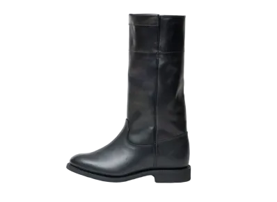 SANDERS Women's Wellington Boot 65 Panda Calf/Waxy Leather "Black/Black" 2404BWB