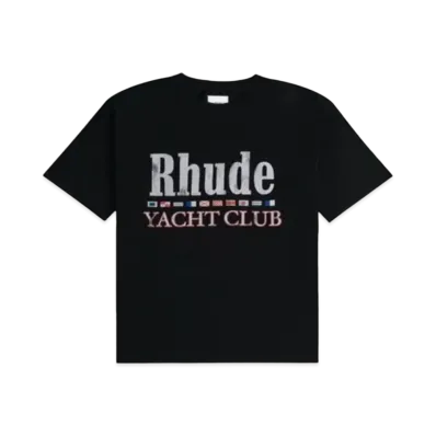 RHUDE Flag Tee "Black"